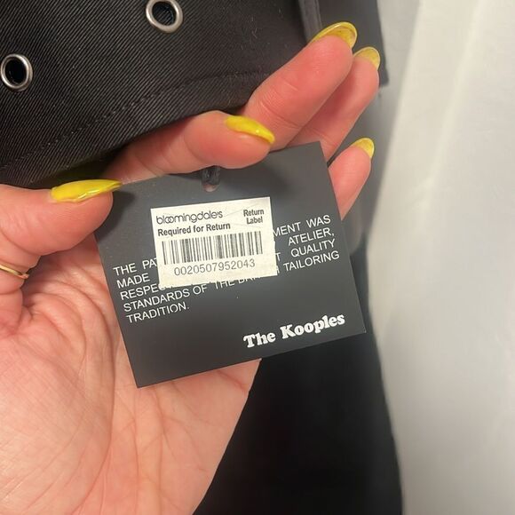 Brand NWT - Black Trench Coat - THE KOOPLES - Picture 6 of 6